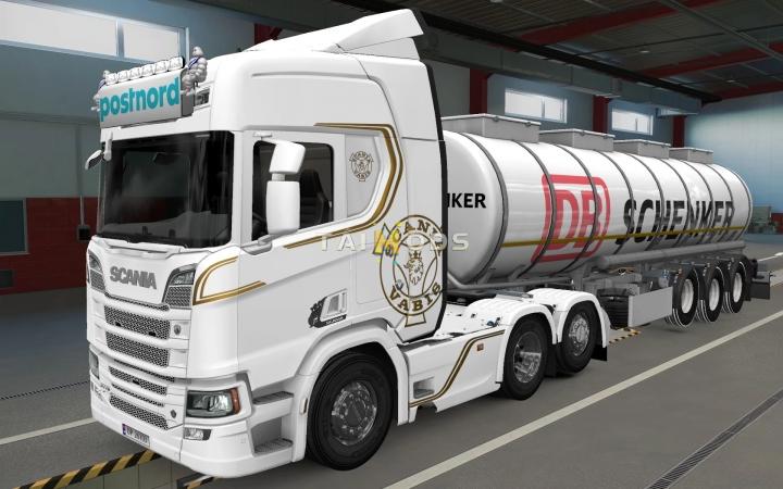 ETS2 - Big Lightbox Scania R And S 2016 Postnord (1.40.x)
