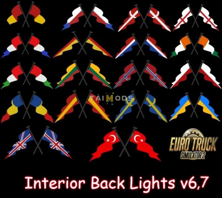 MOD ETS2 – Phụ Tùng ETS2 - Interior Back Lights V6.7 (1.40.x)