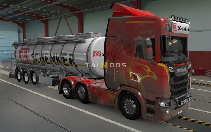 MOD ETS2 – Phụ Tùng ETS2 - Big Lightbox Scania R And S 2016 DB Schenker (1.40.x)