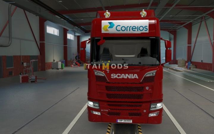 MOD ETS2 – Phụ Tùng ETS2 - Big Lightbox Scania R And S 2016 Correios (1.40.x)