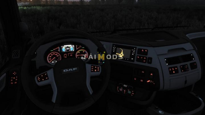MOD ETS2 – Phụ Tùng ETS2 - Dashboard Lights DAF V1.2 (1.40.x)