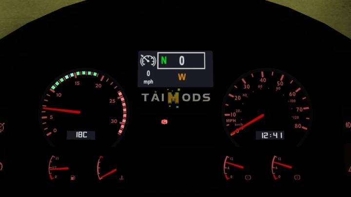ETS2 - Man Tga Custom Dashboard V1.0 (1.40.x)