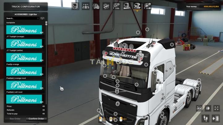 ETS2 - Slots for the Volvo FH2012 V1.0 (1.40.x)