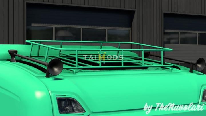 ETS2 - Painted and Chrome Roofracks for Scania Next-Gen V1.0 (1.40.x)