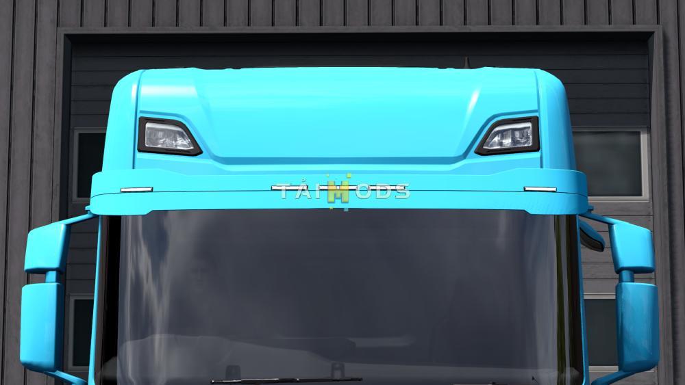 ETS2 - Painted Stock Sunsield for Scania Next-Gen V1.0 (1.40.x)