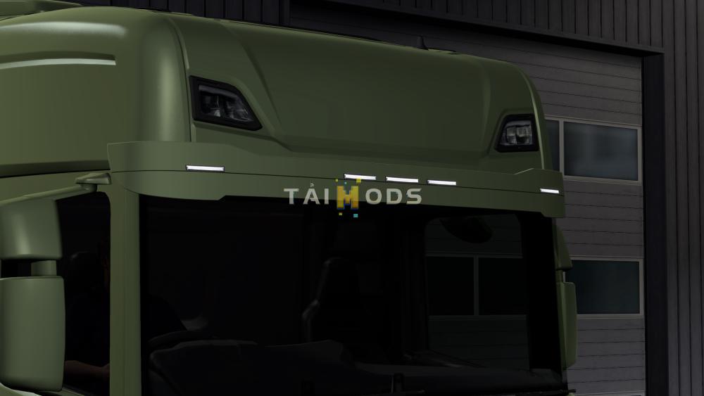 ETS2 - Painted Stock Sunsield for Scania Next-Gen V1.0 (1.40.x)