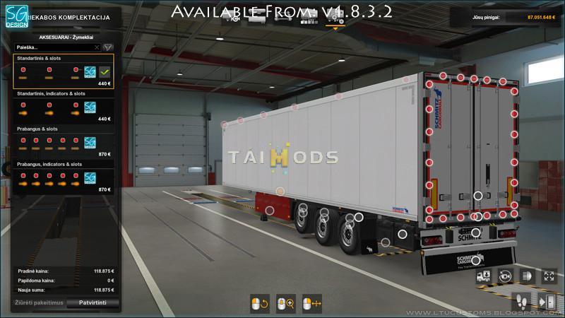 MOD ETS2 – Phụ Tùng ETS2 - SCS Trailer Tuning Pack V1.8.3.2.1 (1.40.x)