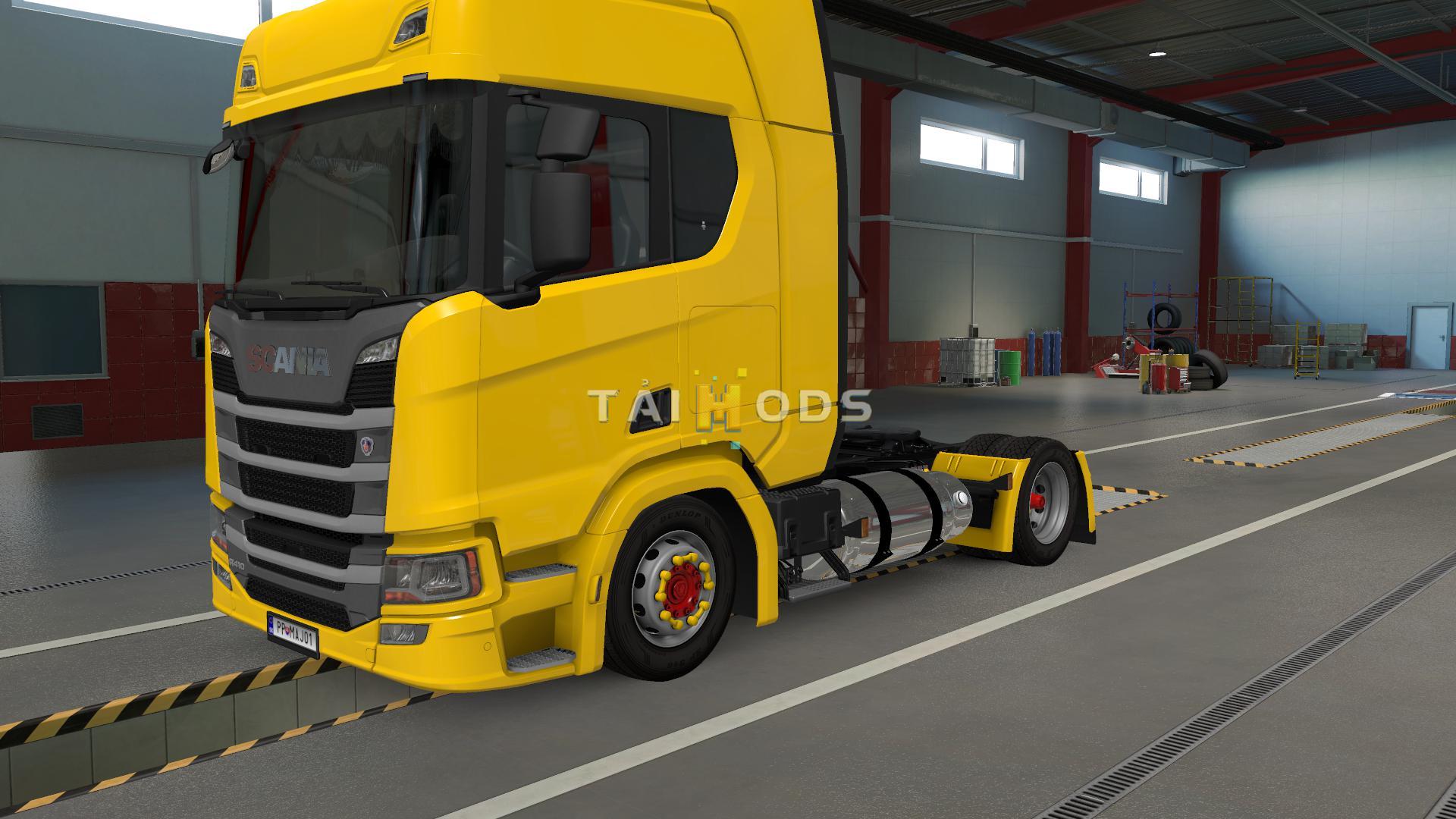 MOD ETS2 – Phụ Tùng ETS2 - Scania PGRS LNG Chassis Addon (1.39.x)