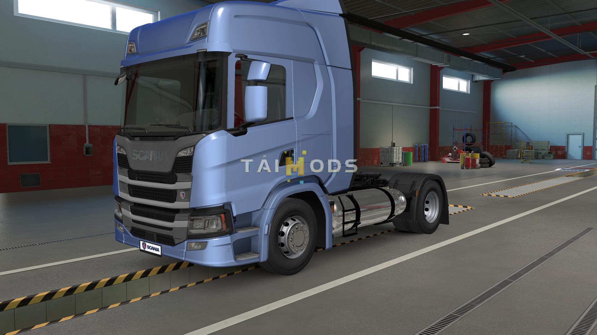 MOD ETS2 – Phụ Tùng ETS2 - Scania PGRS LNG Chassis Addon (1.39.x)