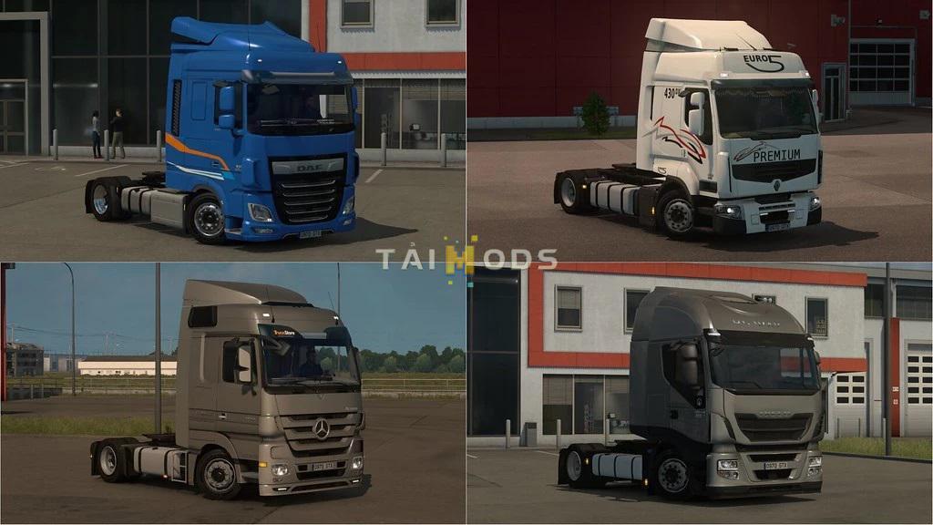 ETS2 - Low Deck Chassis Addons for Schumi Trucks V4.8 (1.39.x)