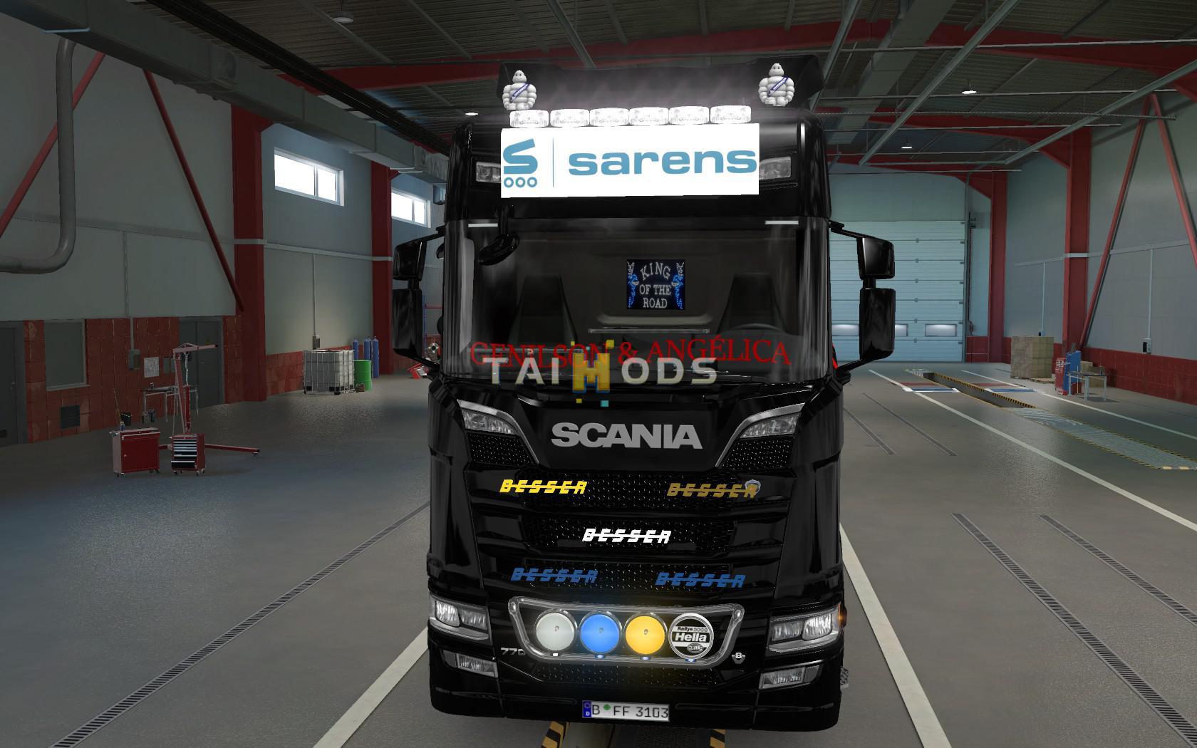 ETS2 - Big Lightbox Scania R And S 2016 Sarens (1.39.x)