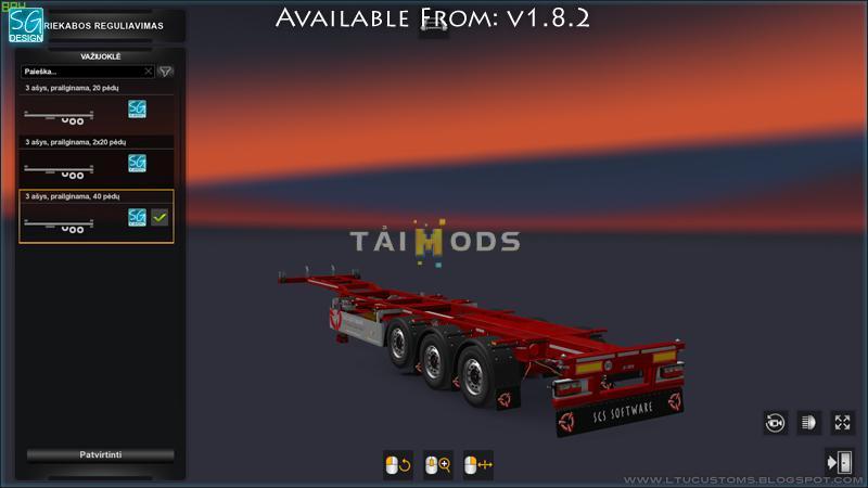 MOD ETS2 – Phụ Tùng ETS2 - SCS Trailer Tuning Pack V1.8.2 (1.39.x)