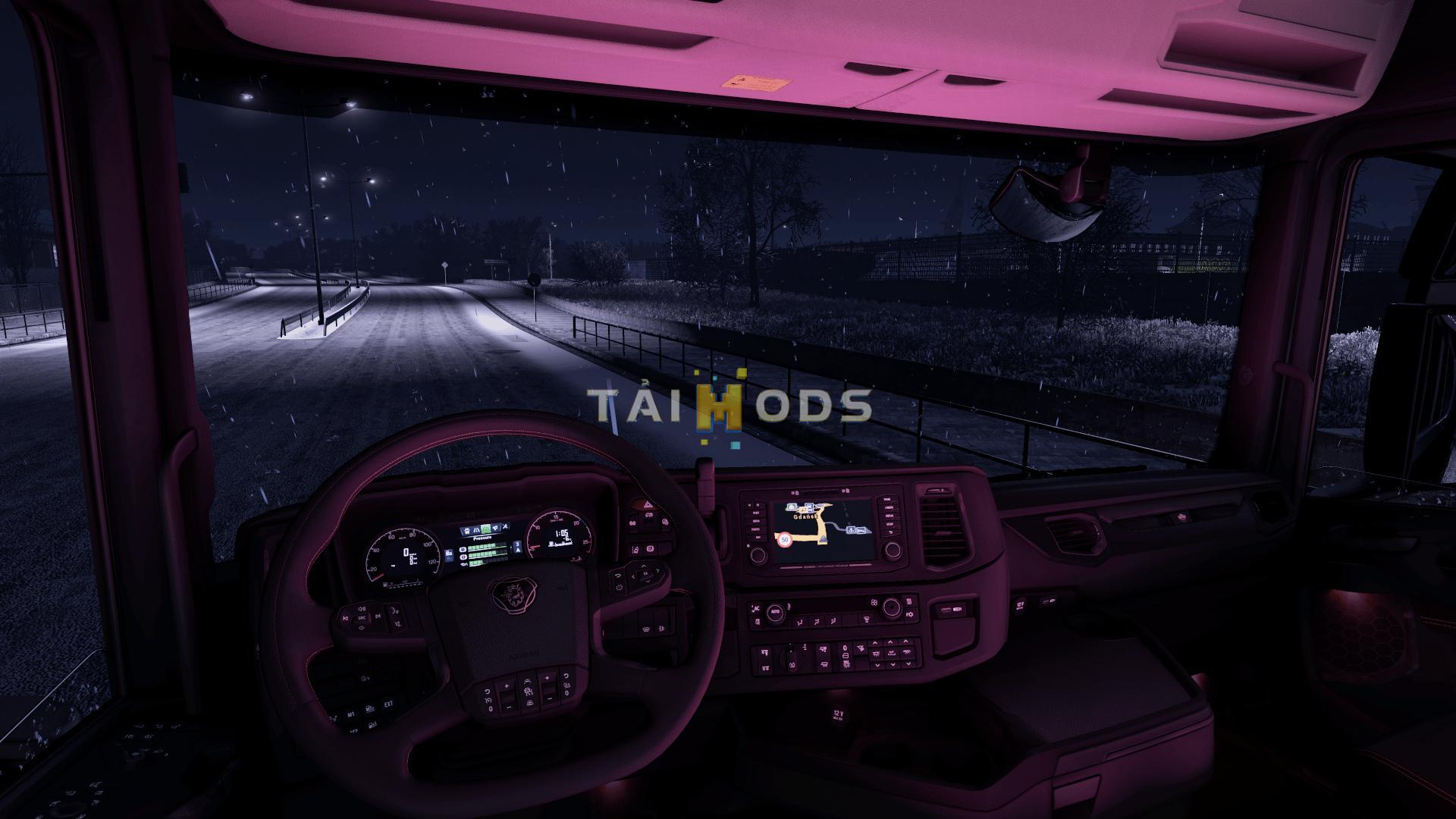 MOD ETS2 – Phụ Tùng ETS2 - Scania Next Gen RGB Cabin Light (1.39.x)