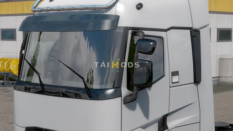 ETS2 - Piano Black Parts for Renault T V1.0 (1.39.x)