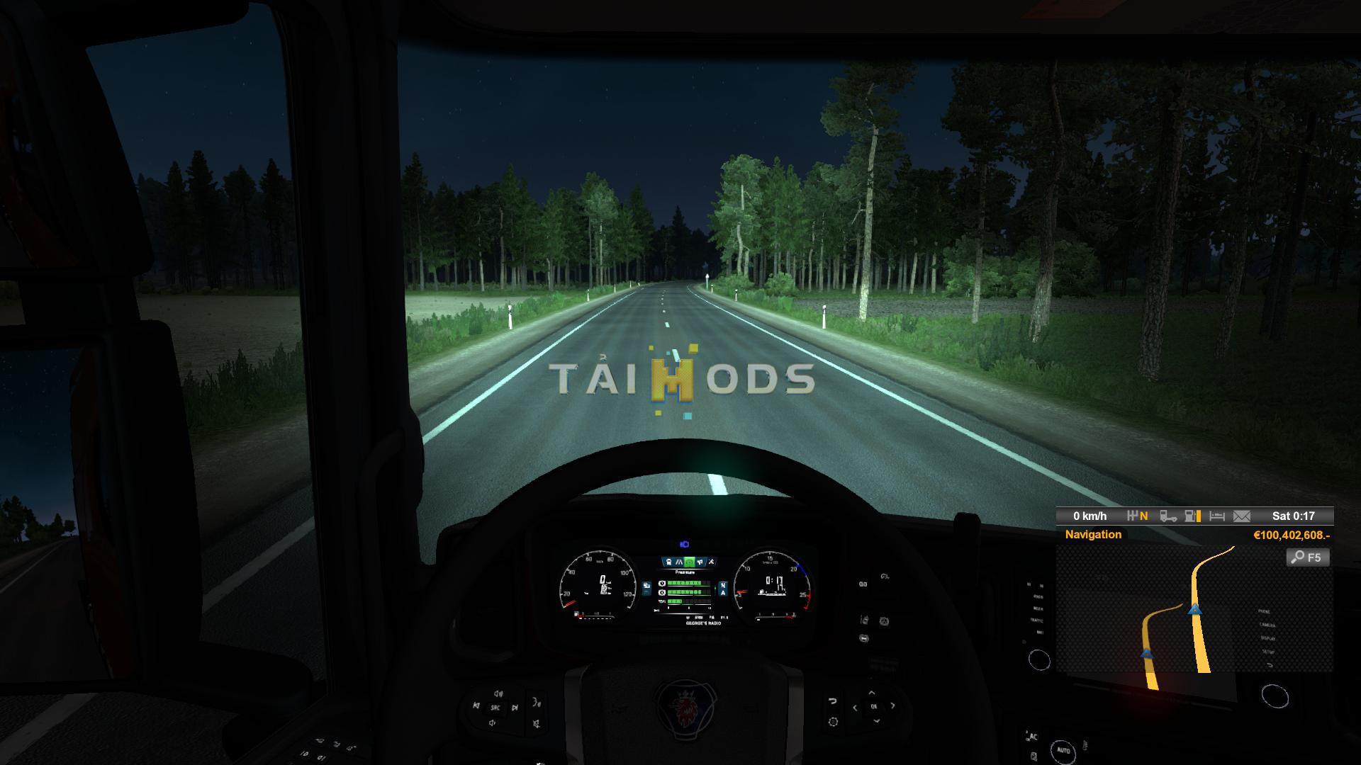 MOD ETS2 – Phụ Tùng ETS2 - 5500 K Lights for All Trucks V1.2 (1.39.x)