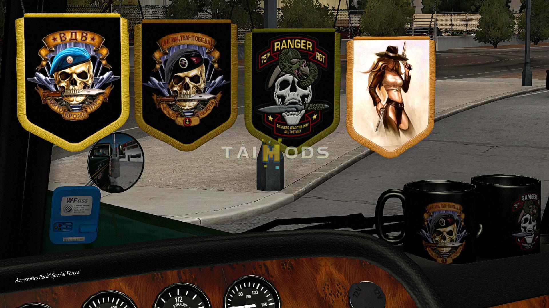 MOD ETS2 – Phụ Tùng ETS2 - Accessories Pack Special Forces V0.9 (1.39.x)