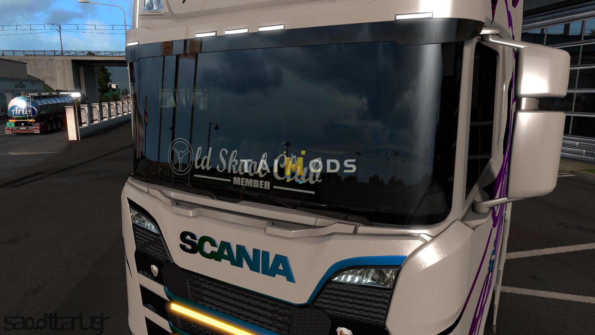 ETS2 - Old Skool Club Sticker On Windows V1.1 (1.39.x)