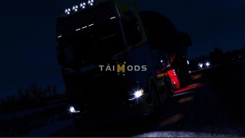 MOD ETS2 – Phụ Tùng ETS2 - Power On All Wheels for All Models of Scania (1.38.x)