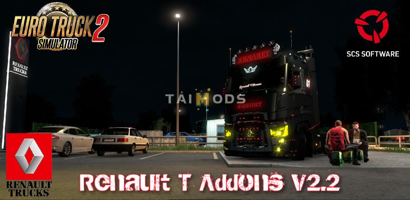 ETS2 - Renault T Addons V2.2 (1.38.x)