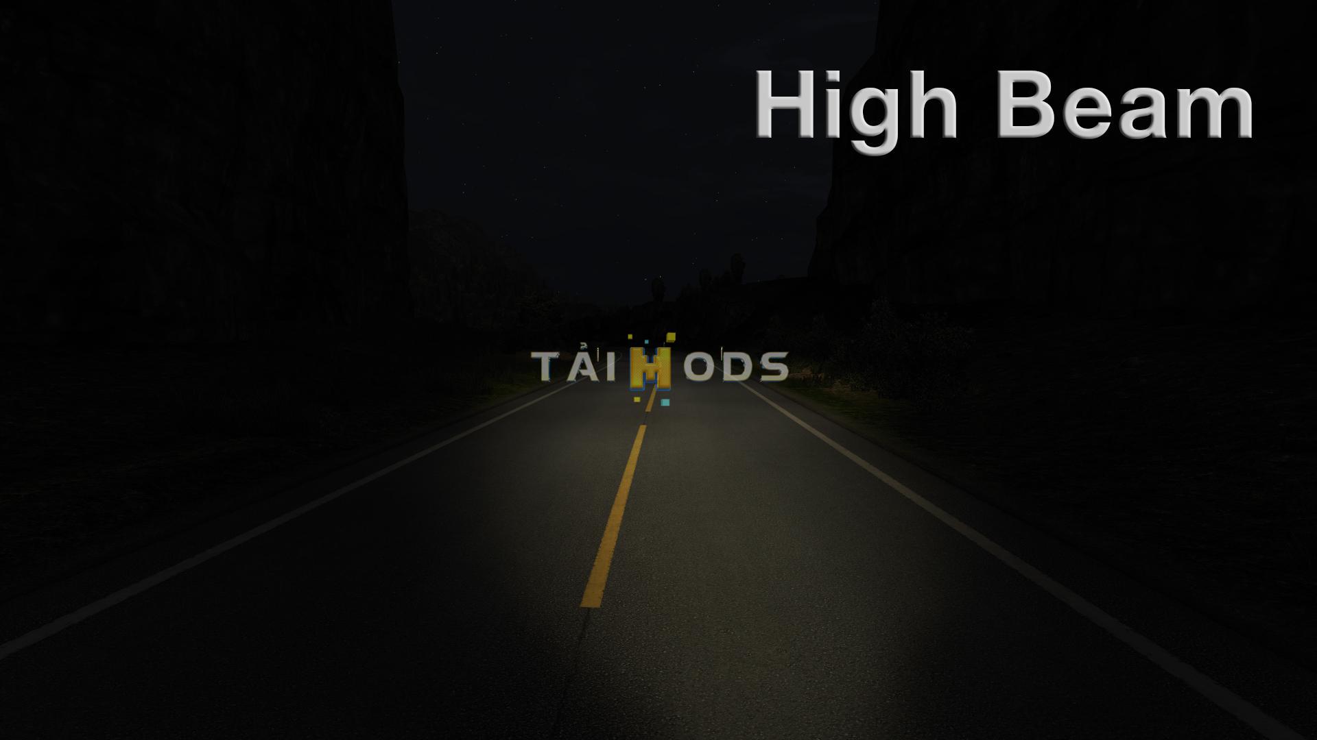 MOD ETS2 – Phụ Tùng ETS2 - Realistic Headlights V2.1 (1.38.x)