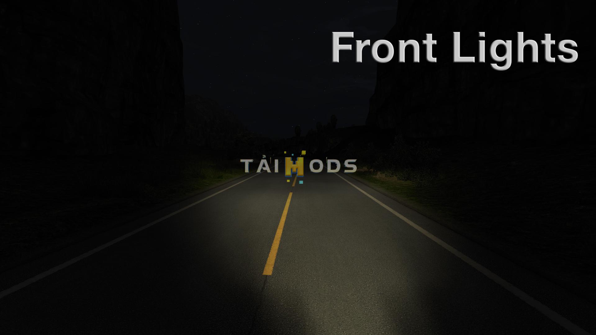MOD ETS2 – Phụ Tùng ETS2 - Realistic Headlights V2.1 (1.38.x)