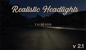 ETS2 - Realistic Headlights V2.1 (1.38.x)