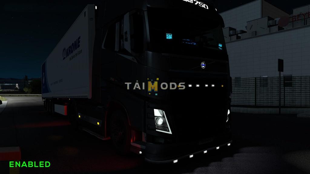 MOD ETS2 – Phụ Tùng ETS2 - Non-Flared Vehicle Lights Mod V4.0 (1.38.x)