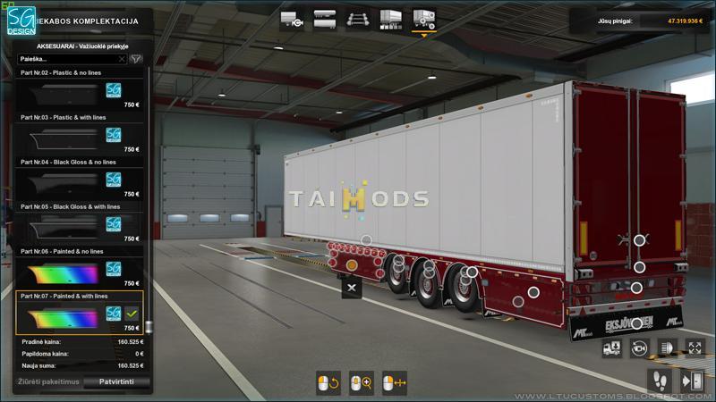 MOD ETS2 – Phụ Tùng ETS2 - SCS Trailer Tuning Pack V1.7 (1.38.x)