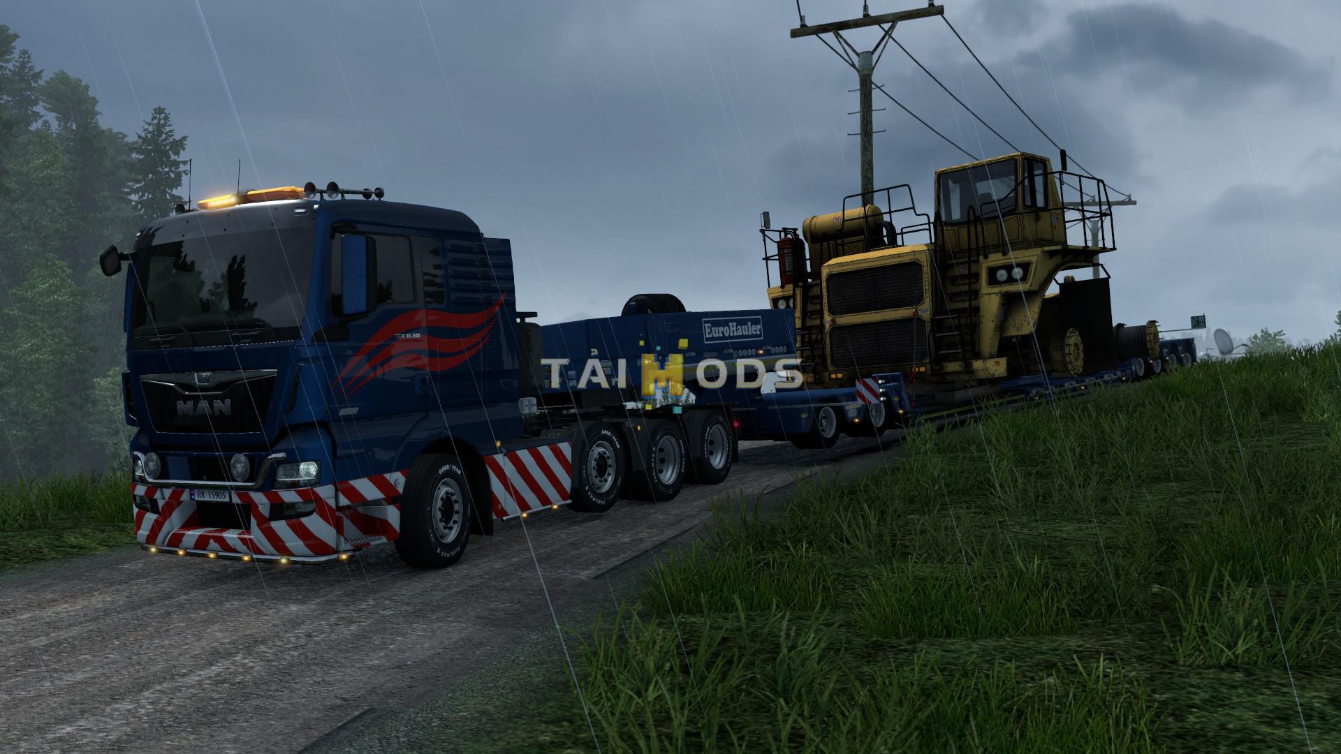 ETS2 - Liftable Heavy Transport Axles V1 (1.38.x)