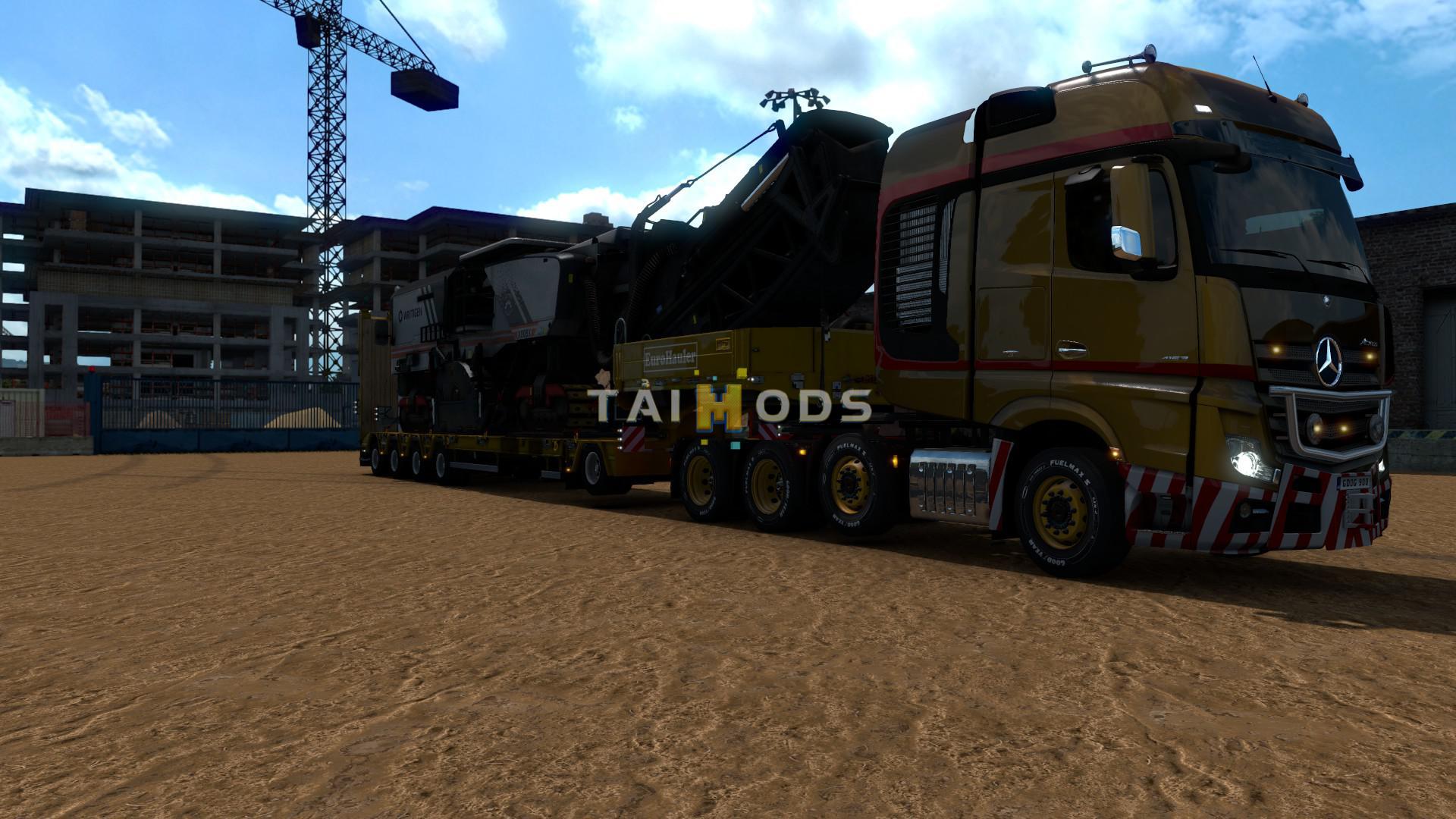 ETS2 - Liftable Heavy Transport Axles V1 (1.38.x)