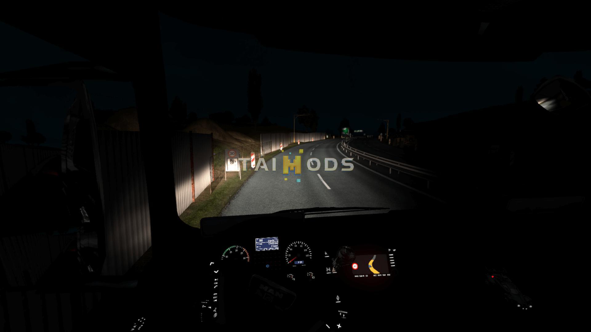 MOD ETS2 – Phụ Tùng ETS2 - Warm White Headlights (1.37.x)