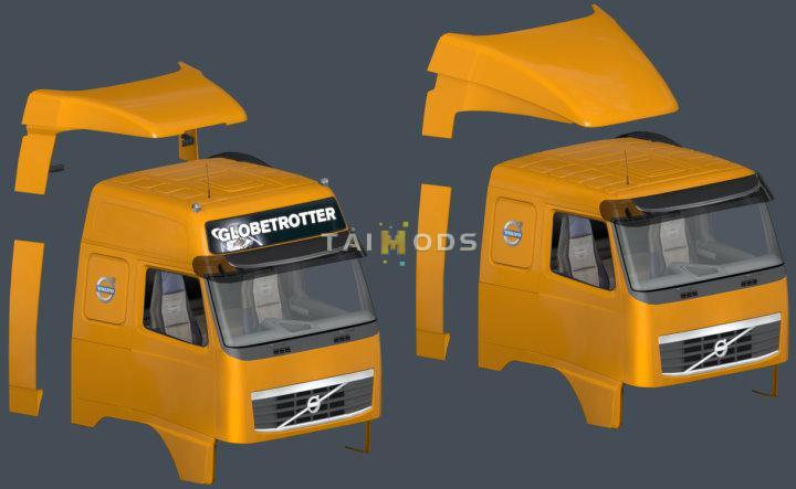 ETS2 - Volvo FH 2009 Correct Roofs & Spoilers V1.0 (1.37.x)