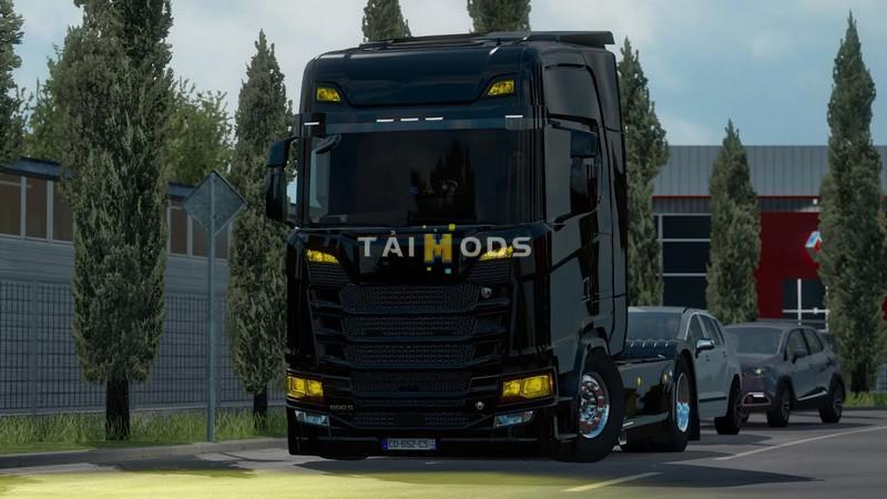 MOD ETS2 – Phụ Tùng ETS2 - Yellow Lights for Some Trucks V1.1 (1.37.x)