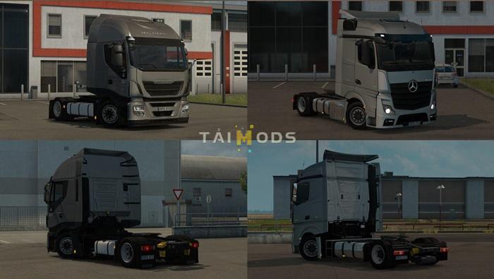 ETS2 - Low Deck Chassis Addons for Schumis Trucks V4.0 (1.37.x)