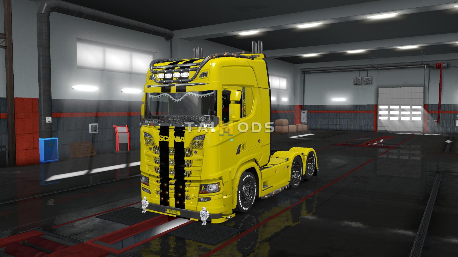 MOD ETS2 – Phụ Tùng ETS2 - Scania V8 Racing for Multiplayer V1.0 (1.37.x)