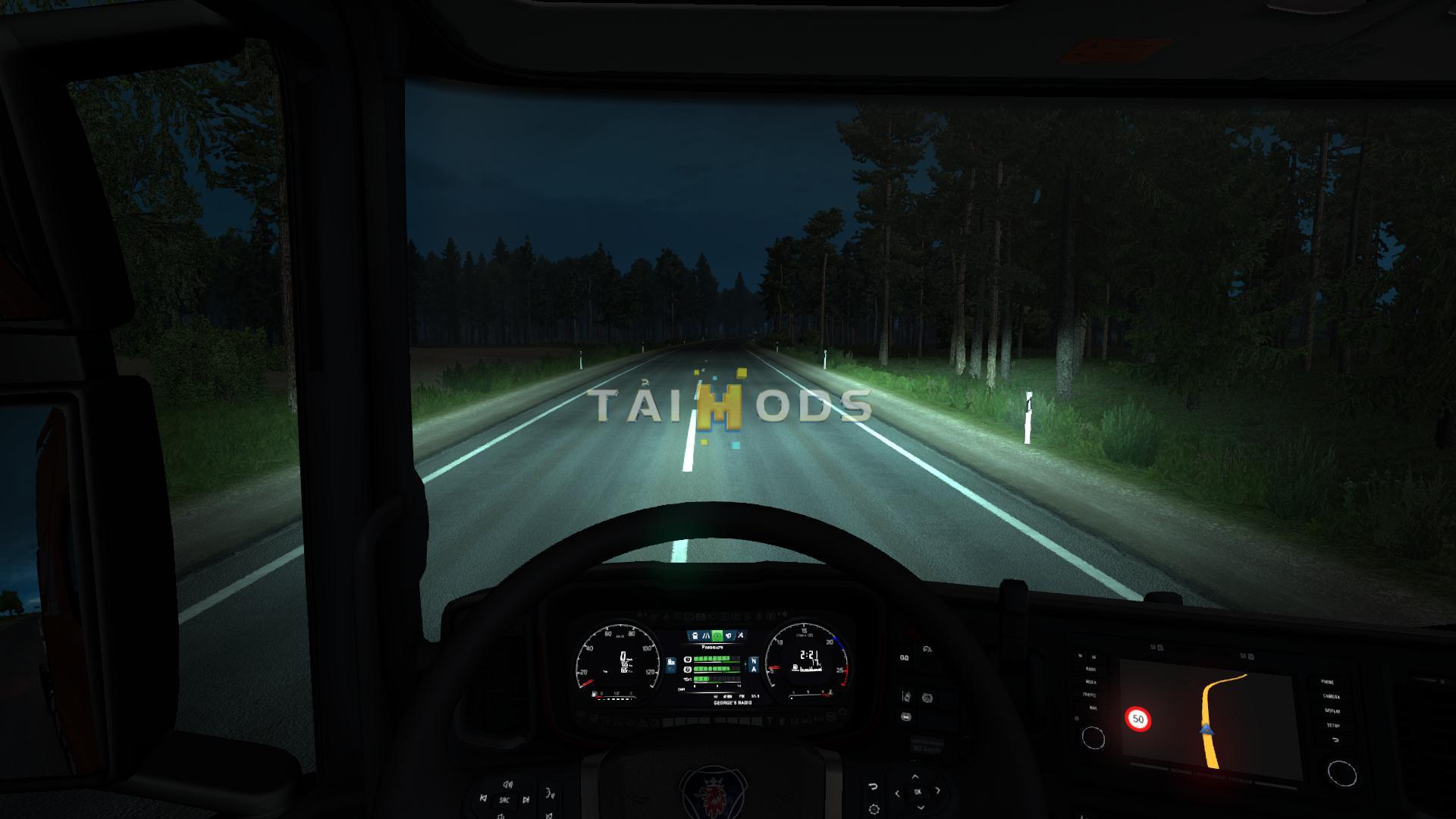 MOD ETS2 – Phụ Tùng ETS2 - 5500 K Lights for All Trucks V1.0 (1.37.x)