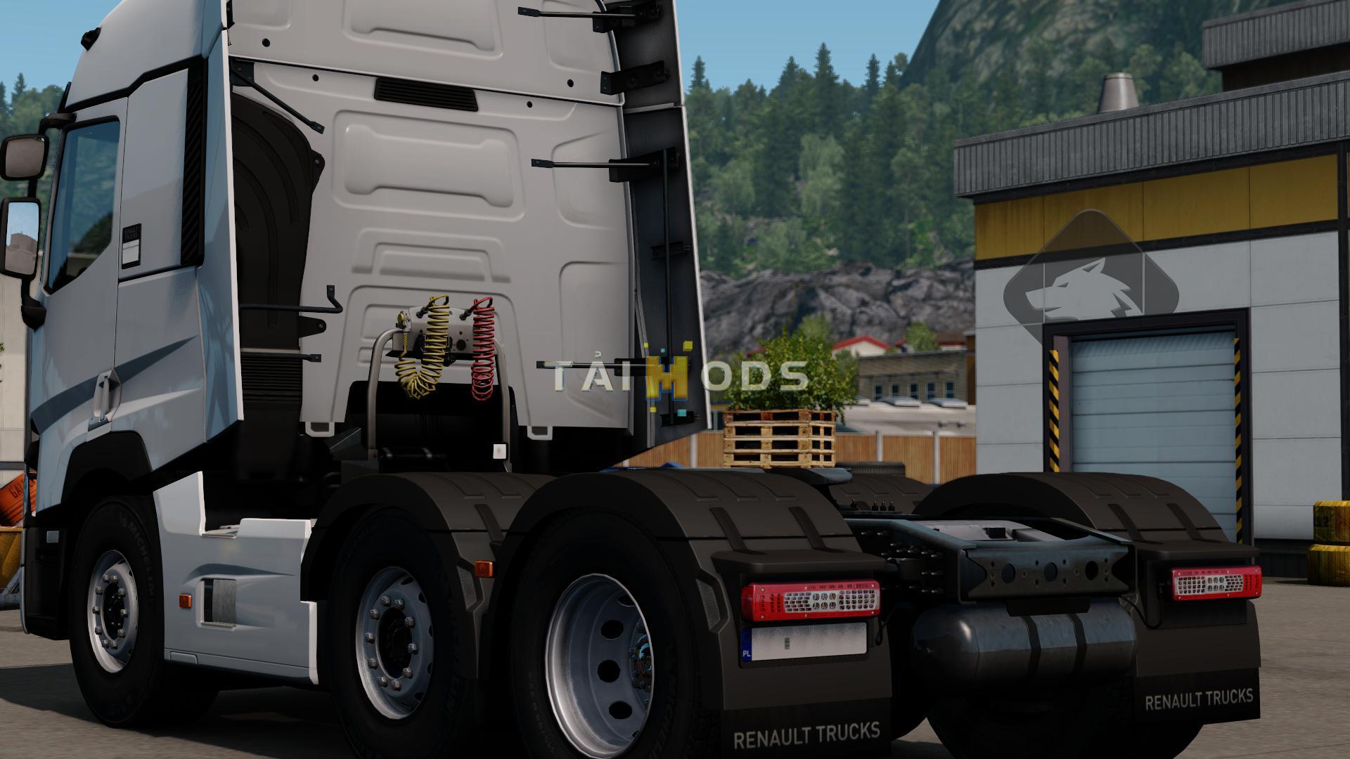 MOD ETS2 – Phụ Tùng ETS2 - Renault T Registration Plate V1.0 (1.36.x)