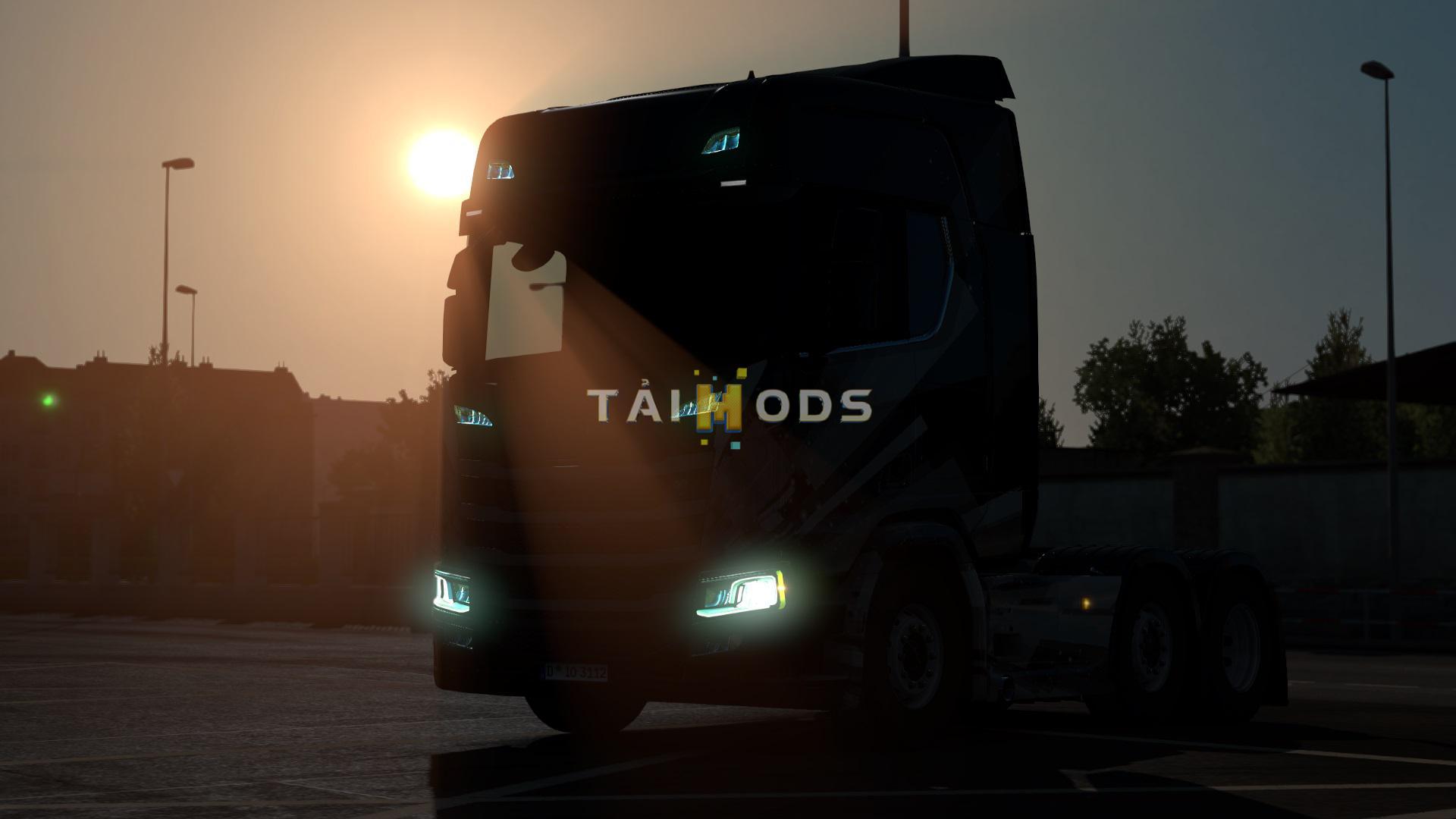 MOD ETS2 – Phụ Tùng ETS2 - Green Lights Truck V1.0 (1.36.x)
