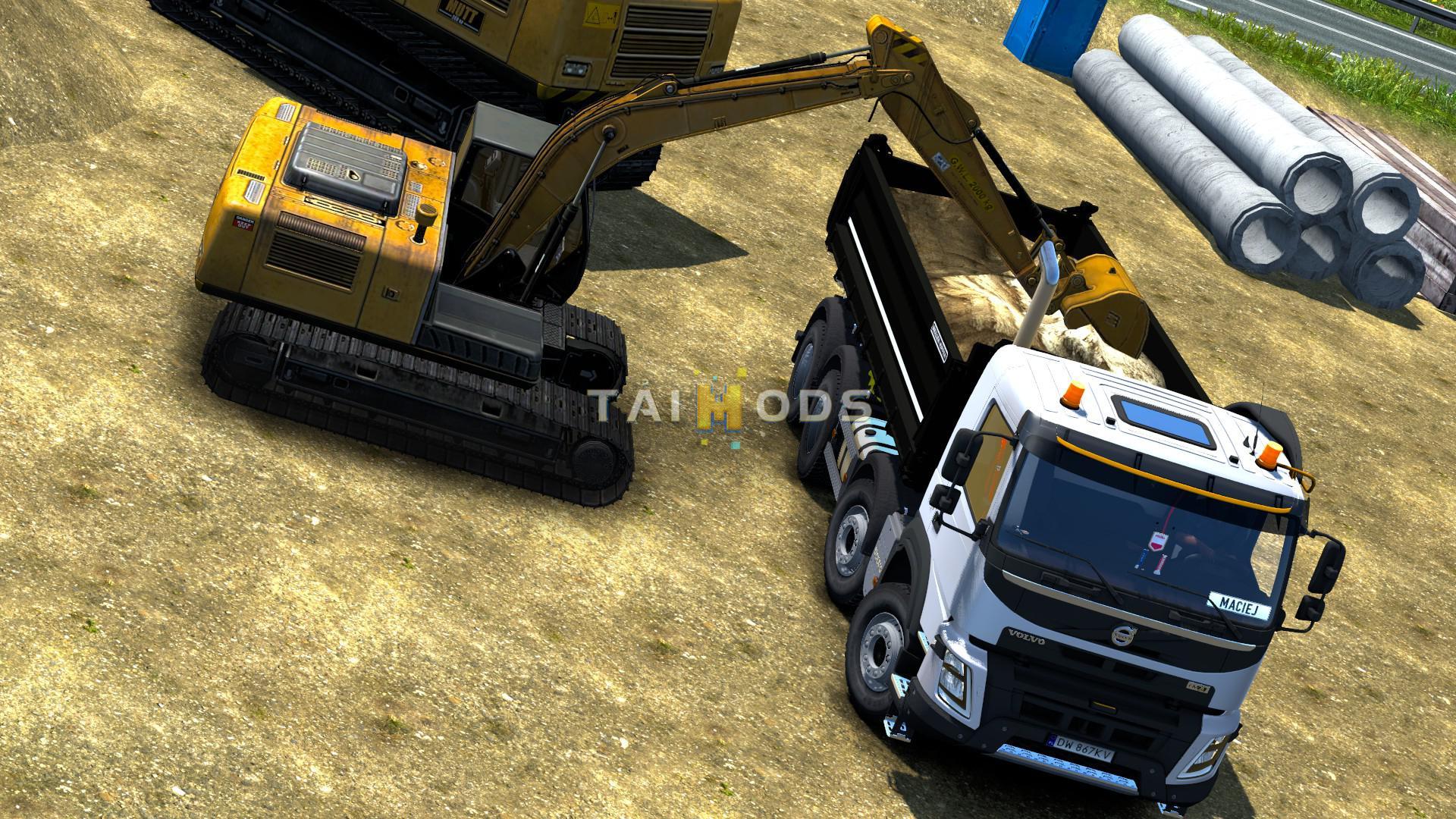 MOD ETS2 – Phụ Tùng ETS2 - Volvo FMX Kipper Rework Truck V1.5 (1.35.x)