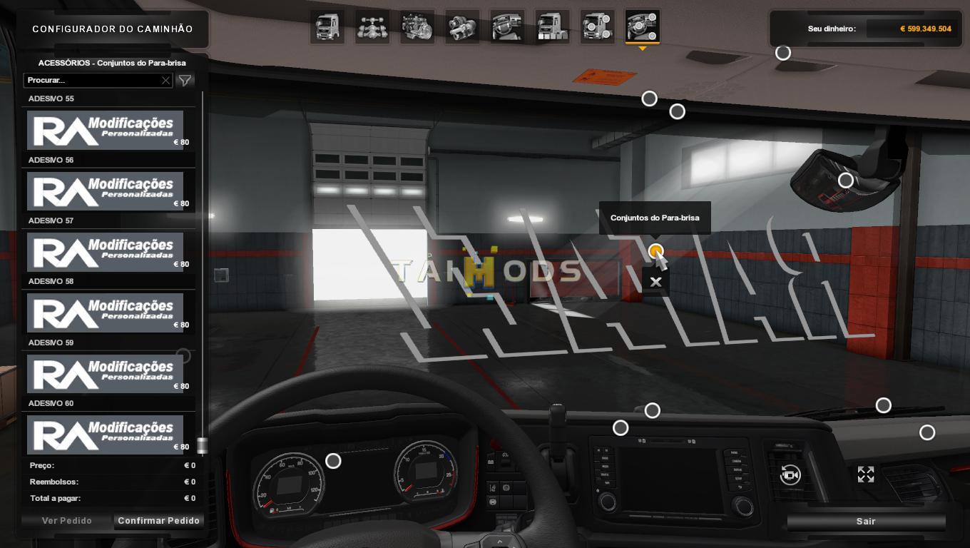 MOD ETS2 – Phụ Tùng ETS2 - Addon Brasil Parts Next Generation Scania P G R S Series (1.36.x)