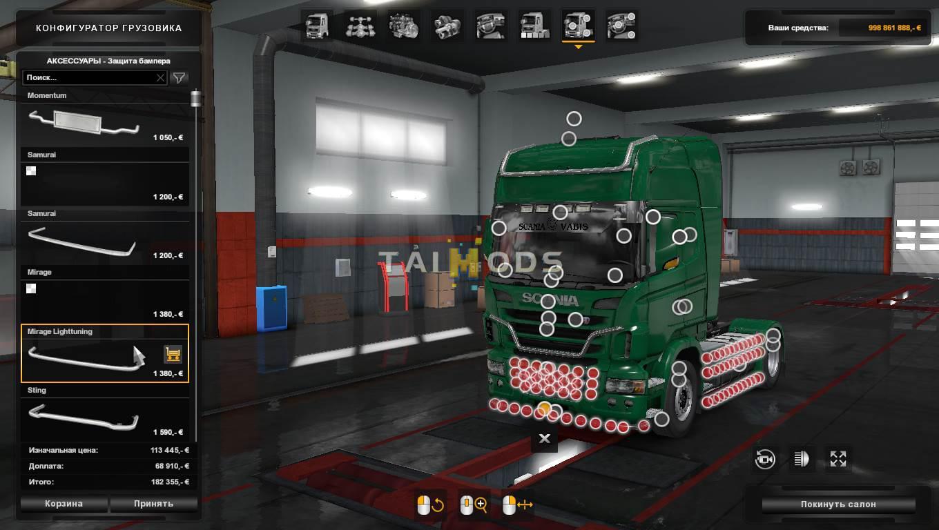 MOD ETS2 – Phụ Tùng ETS2 - Scania R 2009 Tuning Addon Mod V1.1 (1.36.x)
