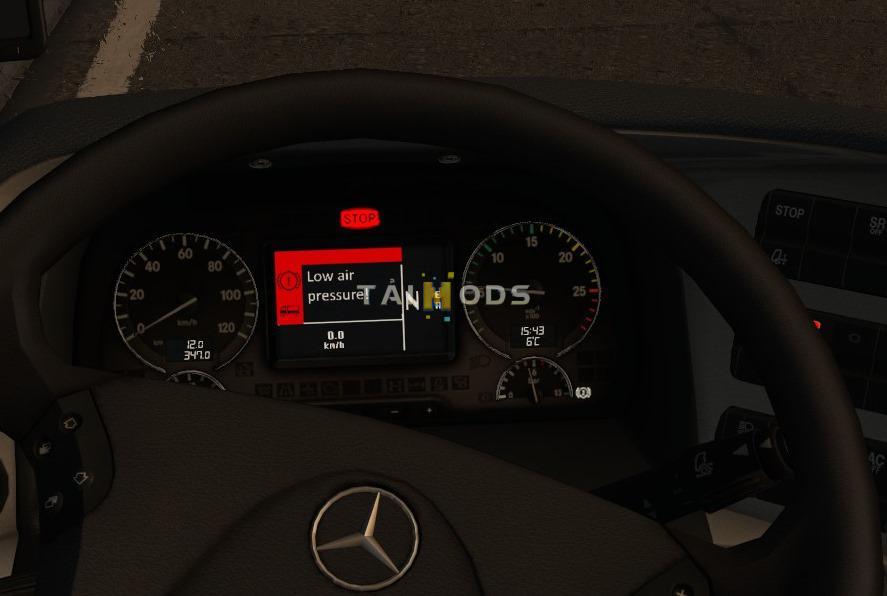 ETS2 - Realistic Dashboard Computer V1.0 (1.36.x)