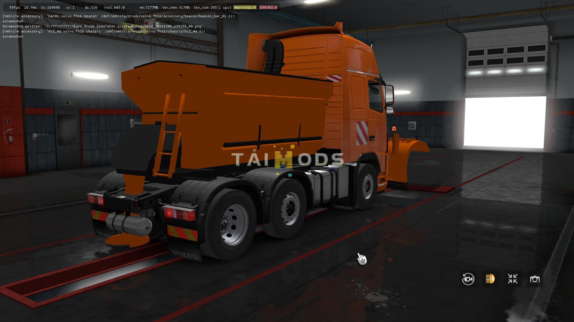 MOD ETS2 – Phụ Tùng ETS2 - Volvo FH16 2009 and Man Tgx Snowplows (1.36.x)