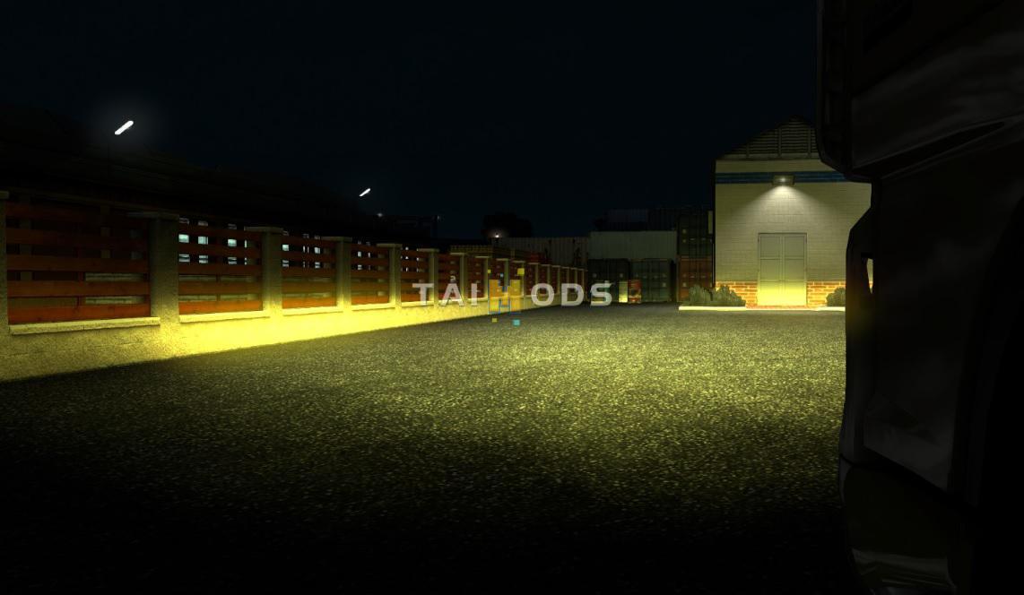 ETS2 - Yellow Xenon Lights Mod (1.36.x)