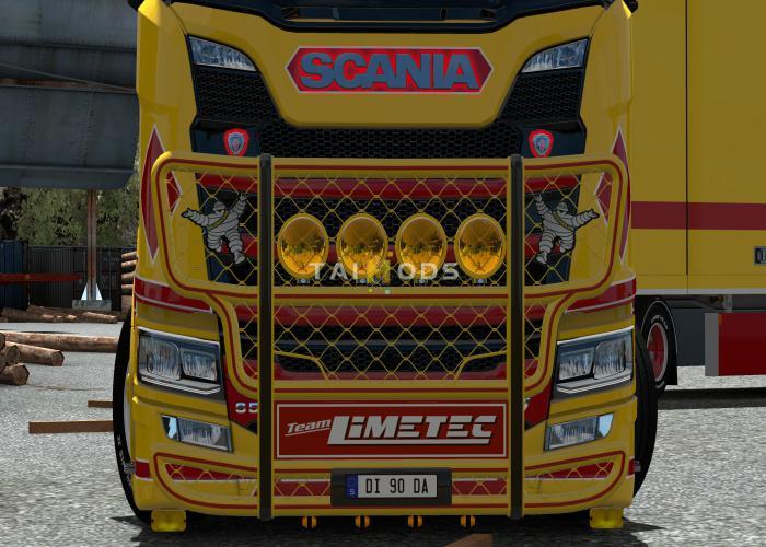 ETS2 - Trux Highway Bullbar Painted With Michellin Man V1.0 (1.36.x)
