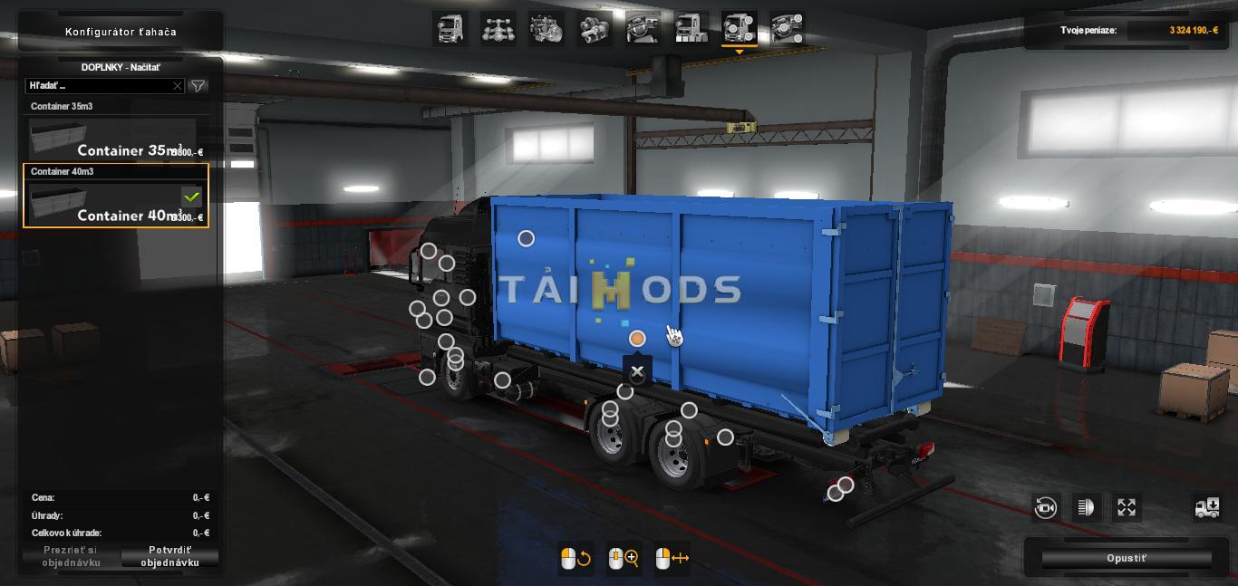 MOD ETS2 – Phụ Tùng ETS2 - DIN Containers for MADster Man Tgx E6 V1.0 (1.36.x)