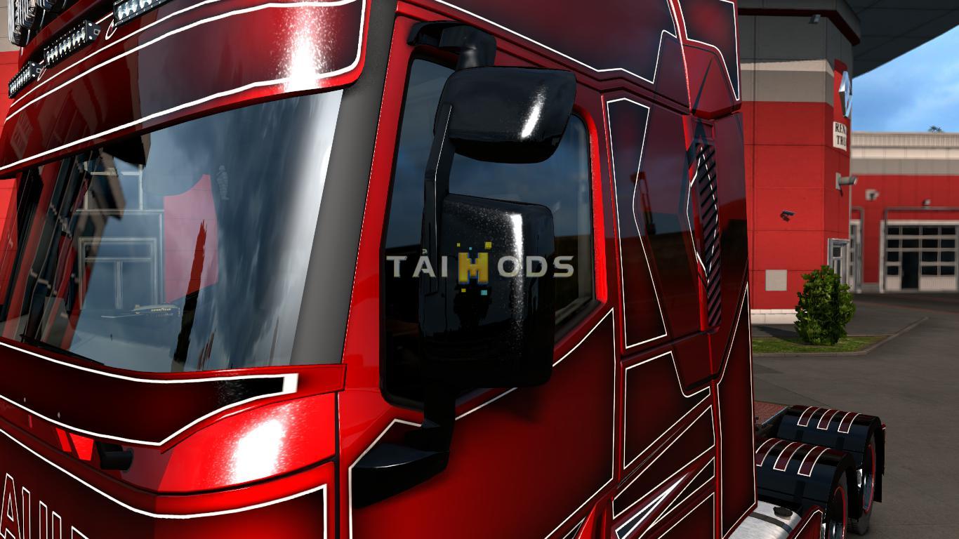 ETS2 - Renault Range T Accessoires + Skins V1.0 (1.36.x)