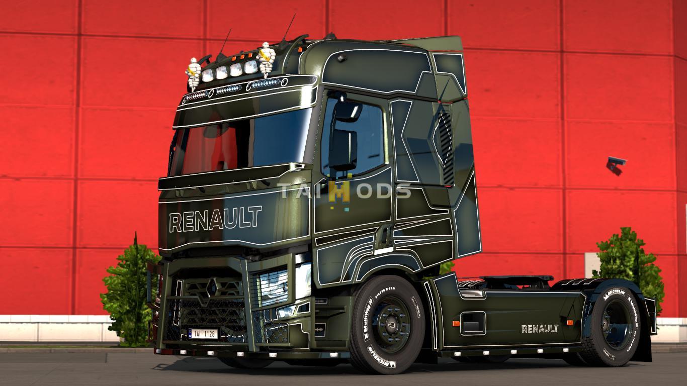 ETS2 - Renault Range T Accessoires + Skins V1.0 (1.36.x)