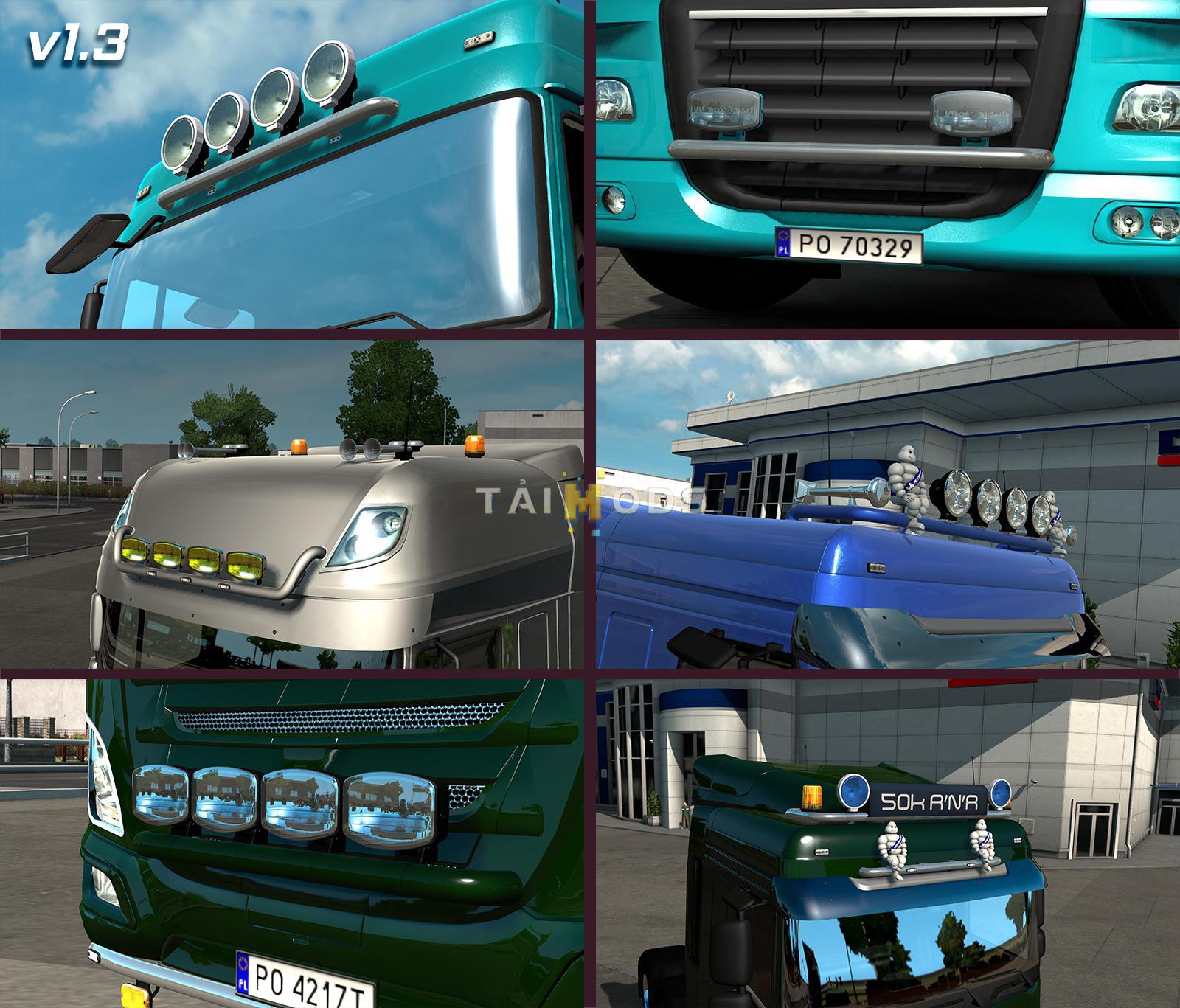 ETS2 - Kelsa Lightbars for Daf XF 105 & 106 (1.36.x)