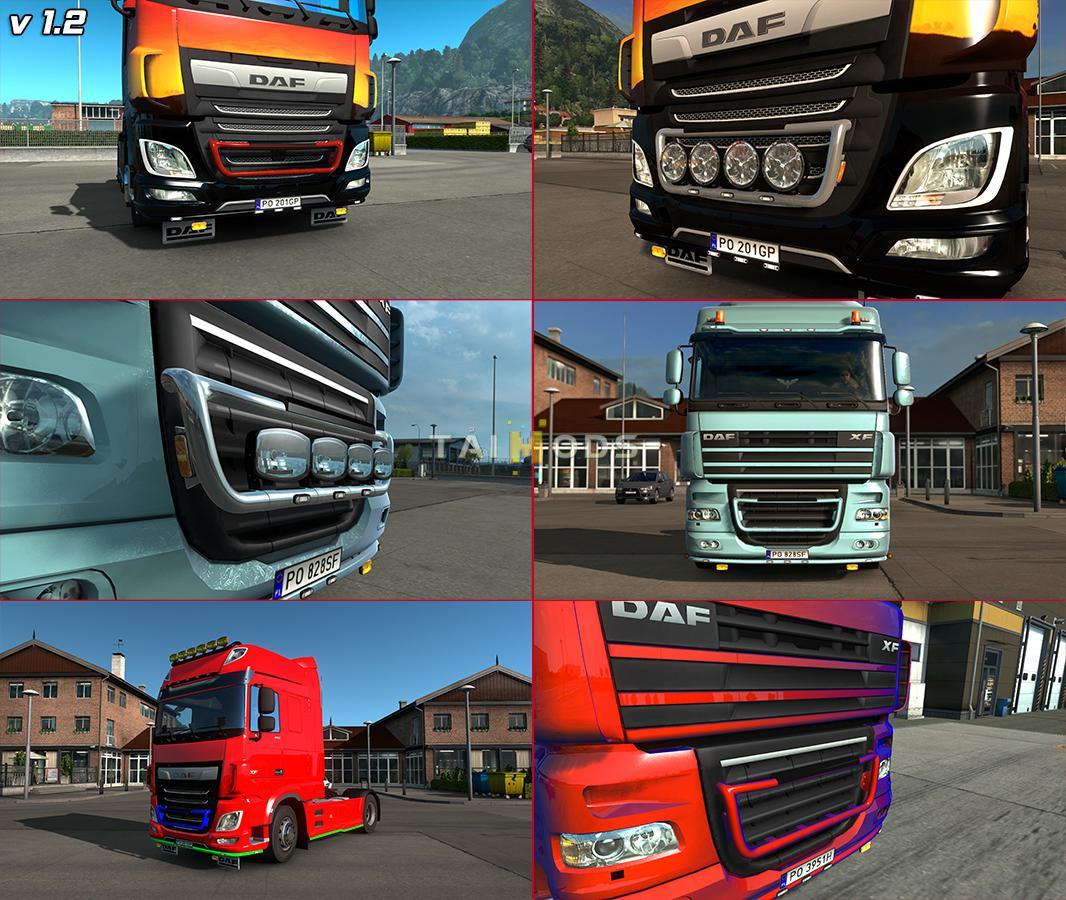 ETS2 - Kelsa Lightbars for Daf XF 105 & 106 (1.36.x)